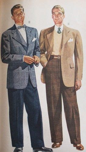 1948 men's fashion|1940s menswear.